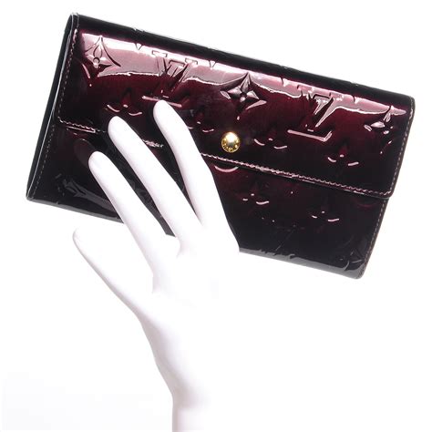 louis vuitton amarante vernis wallet|louis vuitton sarah wallet price.